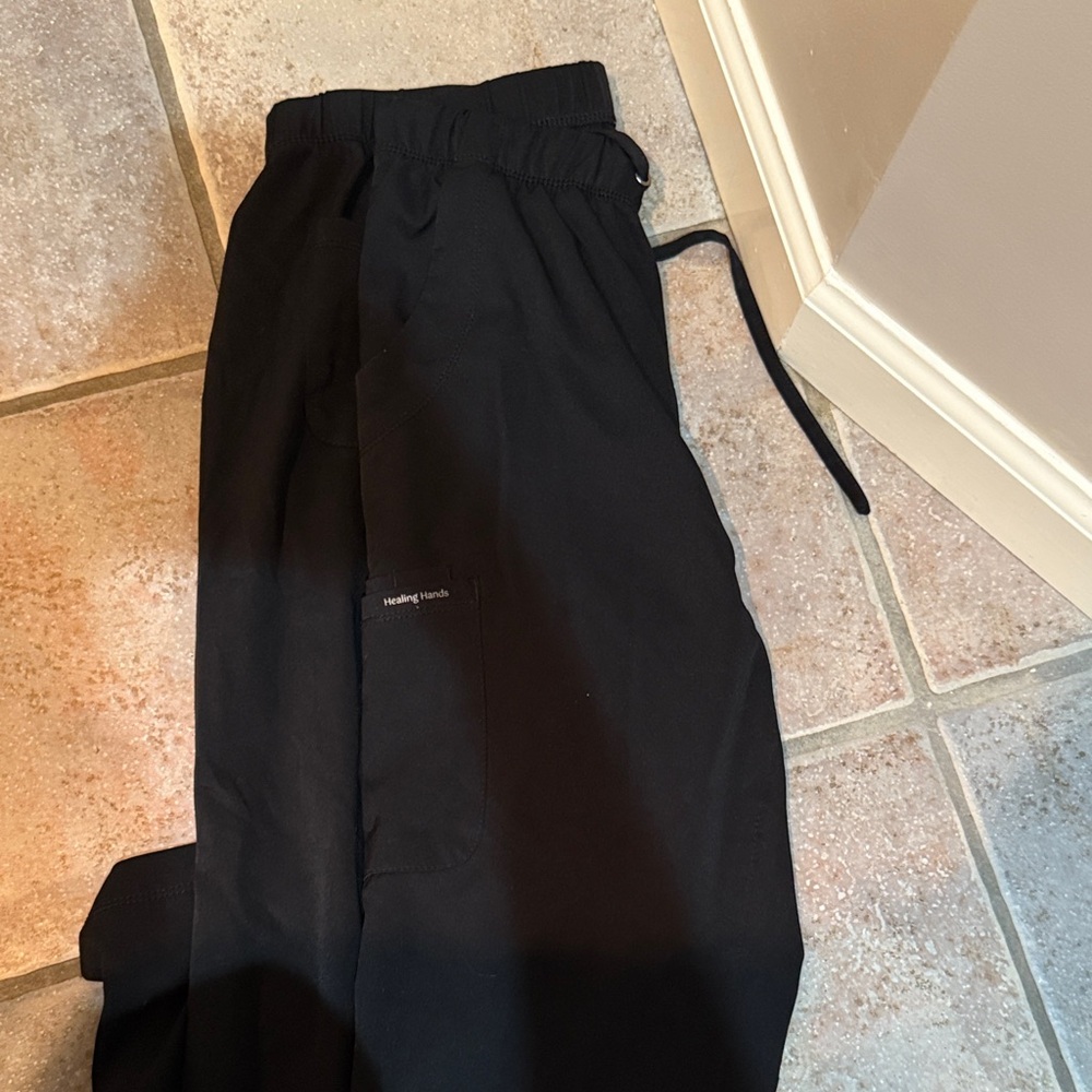 Healing Hands Men's Black Joggers